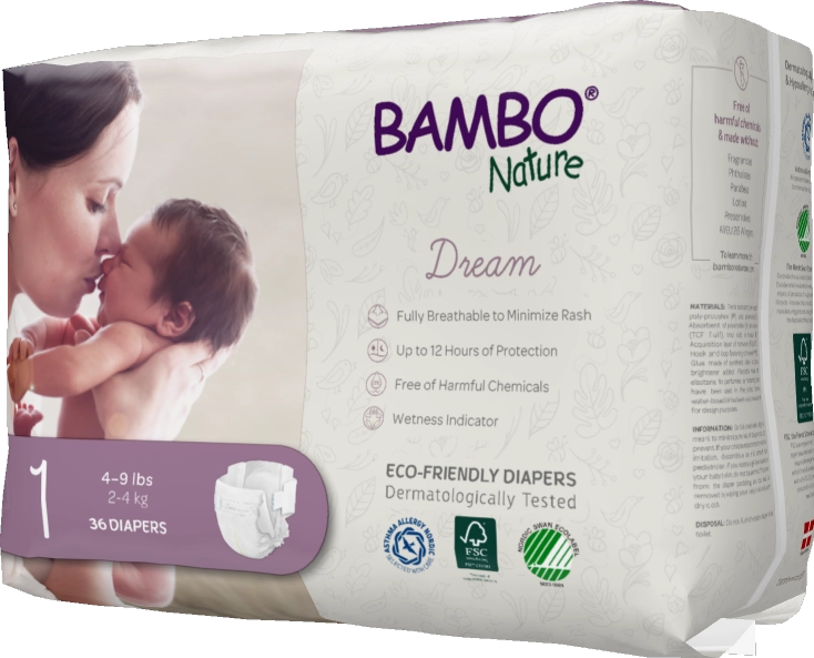 Featured image for “Bambo Nature Dream Baby Diapers Size 1”