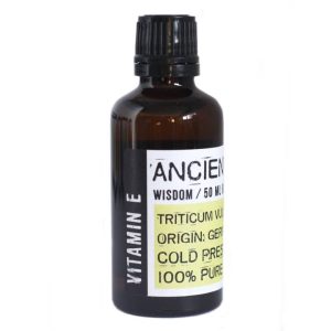 50ml bottle of Vitamin E oil for skin hydration and nourishment