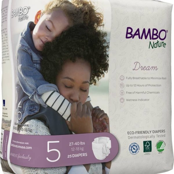 Bambo Nature Dream Baby Diapers Size 5, gentle and breathable