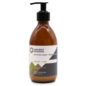 300ml bottle of Mango & Lime Lotion with natural ingredients from Frankfort, IL