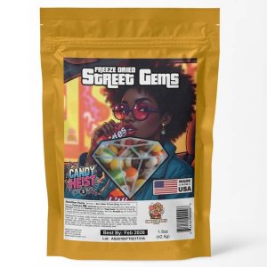 Freeze Dried Street Gems Skittles 1.5oz Bag for crunchy fruit candy