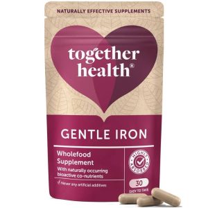 Gentle iron supplement with 30 capsules by Elixir Apothecary