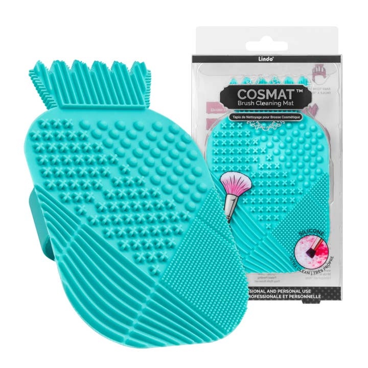 Lindo CosMat brush cleaning pad with compact and textured design
