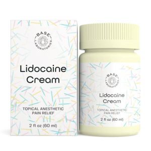 Numbing lidocaine pain relief cream, 2 fl oz for fast-acting relief