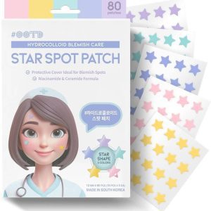 OOTD Star Spot acne hydrocolloid patches, 80 pieces for blemish care