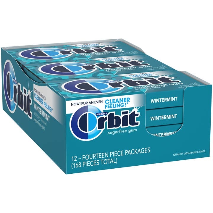 Featured image for “ORBIT Wintermint Sugar-Free Chewing Gum – 12-Pack (14 Pieces Each)”
