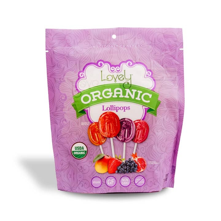 Featured image for “Organic Lollipops - Natural Candy, Gluten Free, No Dyes”