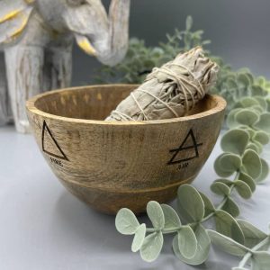 Smudge and ritual offerings bowl featuring four elements design, available in Frankfort, IL