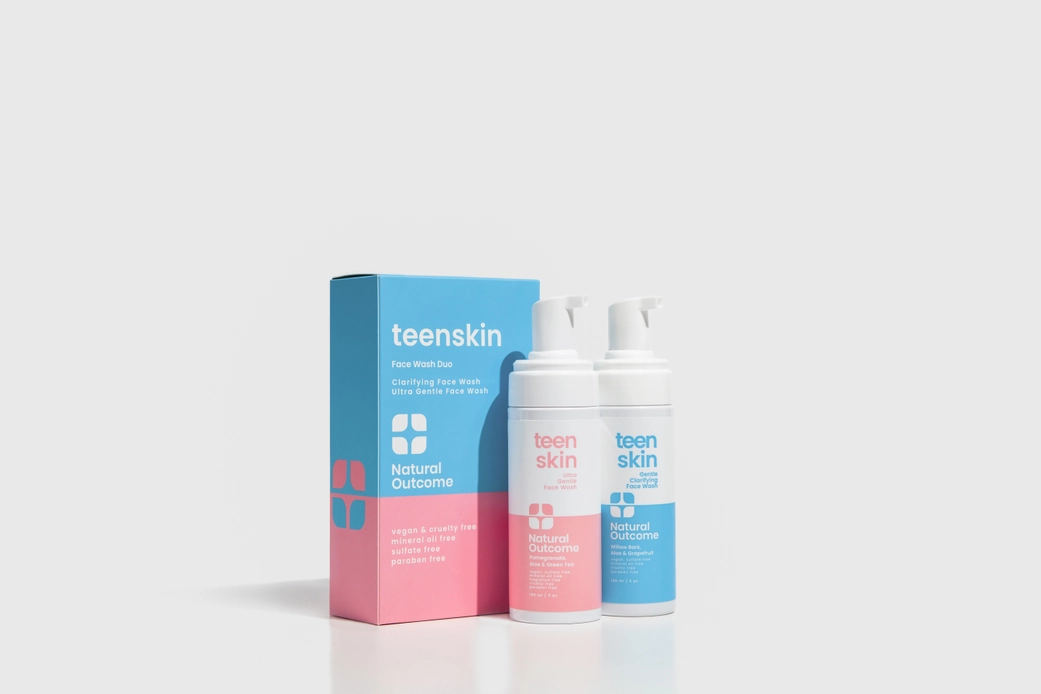 Natural Outcome Teen Skin Face Wash Duo for gentle and effective cleansing