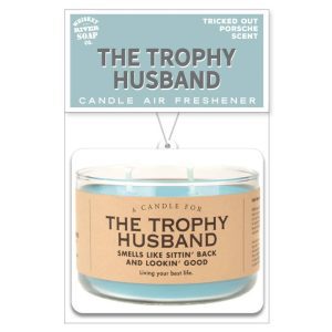 Trophy Husband' funny car air freshener with fresh fragrance