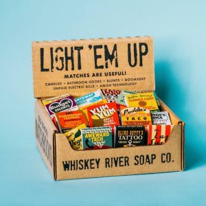 Vintage-style funny matchbooks with humorous designs