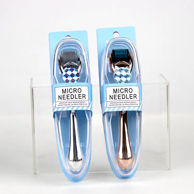 Featured image for “Lindo Microneedle Face Roller with 540 Stainless Steel Needles – 0.25mm Derma Roller for Collagen Boost & Skincare Absorption”