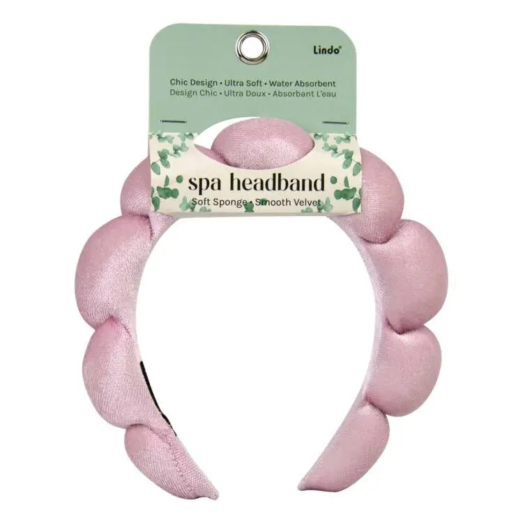 Featured image for “Lindo Cloud Spa Headband – Ultra-Soft Velvet & Sponge, Non-Slip, Stretch Fit”
